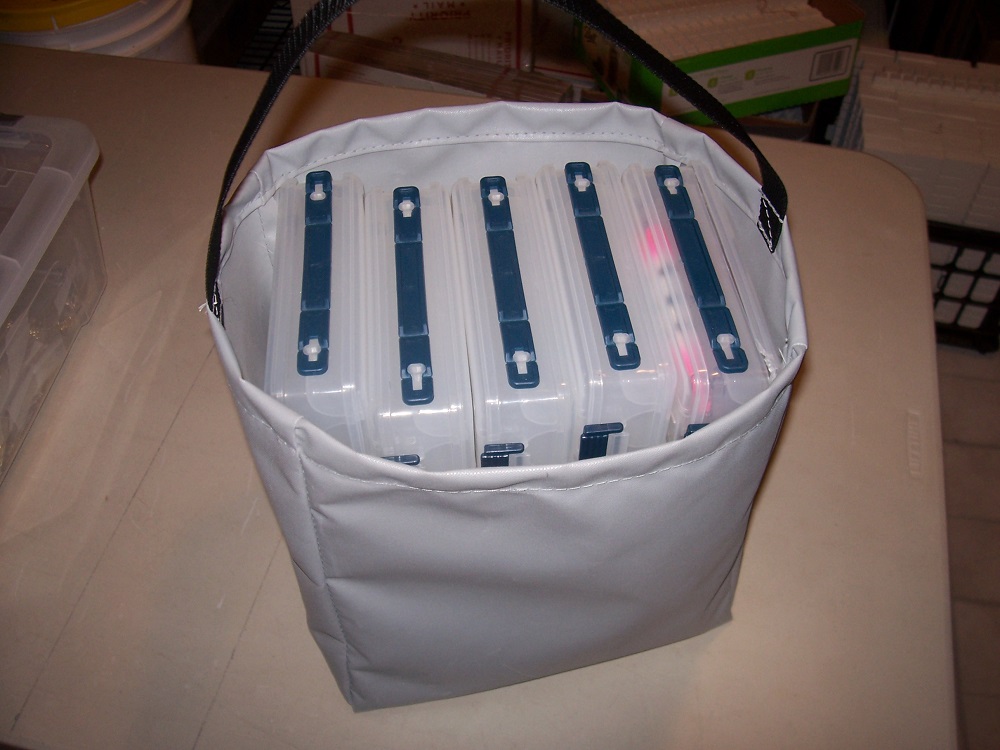 Tote Bag for Five Double Sided Tackle Boxes